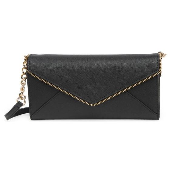 Rebecca Minkoff Cleo Wallet on a Chain - Black - Picture 1 of 8
